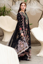 Qalamkar - 3PC Luxury Lawn Embroidered Suit - RR-4002