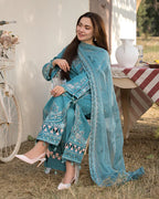 ALLYS - 3PC Luxury Lawn Embroidered Suit - RR-4040