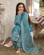 ALLYS - 3PC Luxury Lawn Embroidered Suit - RR-4040