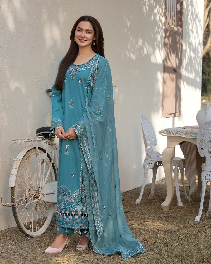 ALLYS - 3PC Luxury Lawn Embroidered Suit - RR-4040