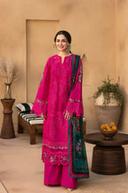 Saira Rizwan- 3PC Luxury Lawn Embroidered Suit - RR-4023