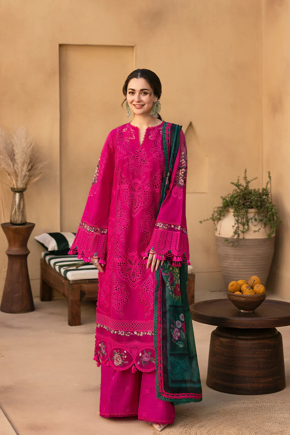 Saira Rizwan- 3PC Luxury Lawn Embroidered Suit - RR-4023