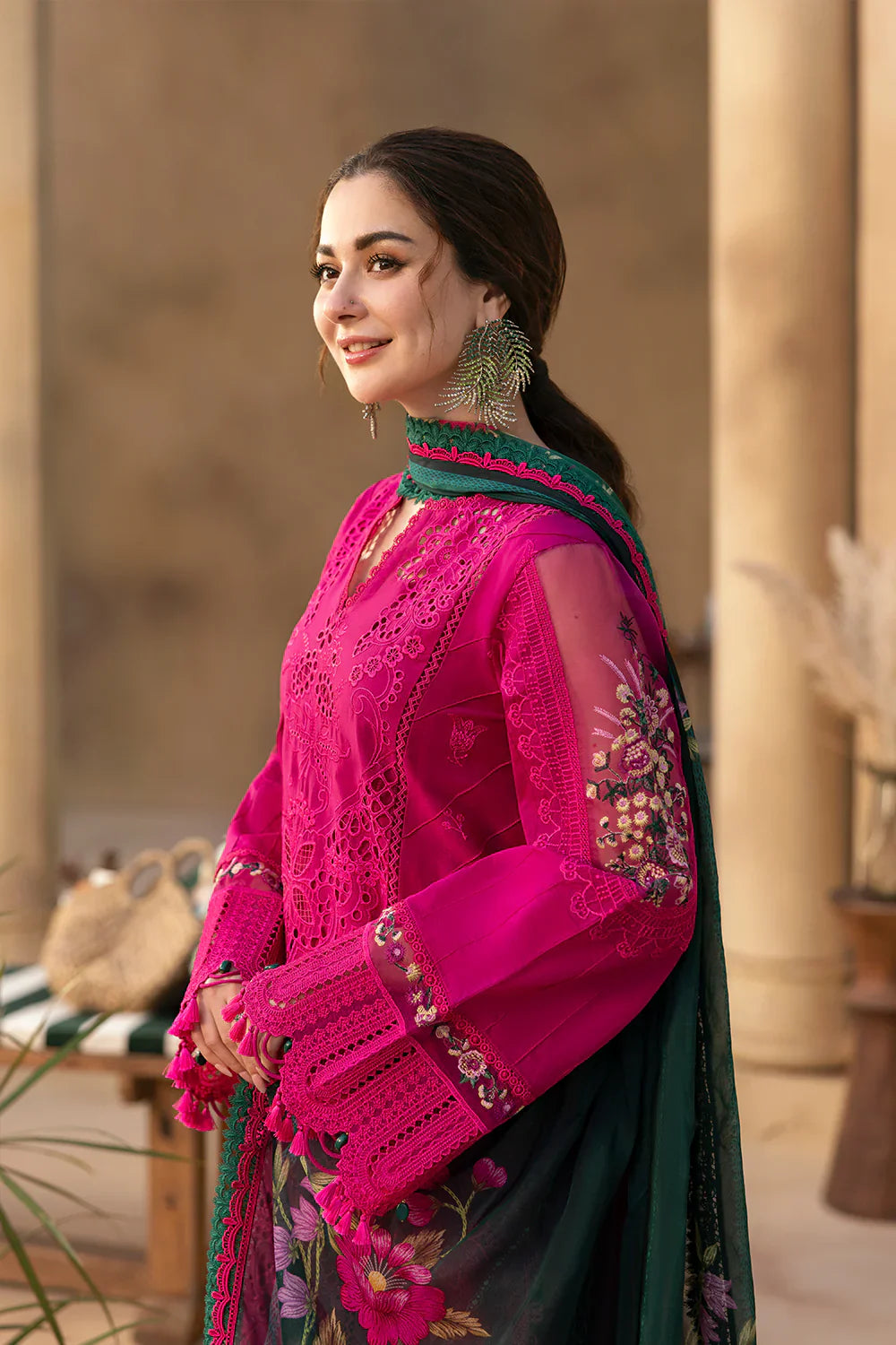 Saira Rizwan- 3PC Luxury Lawn Embroidered Suit - RR-4023