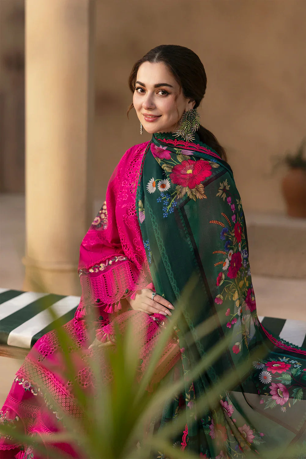 Saira Rizwan- 3PC Luxury Lawn Embroidered Suit - RR-4023