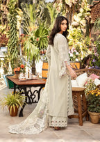 ELAF  - 3PC Luxury Lawn Embroidered Suit - RR-4018