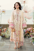 Qalamkaar - 3PC Lawn Embroidered Suit - RR-4034