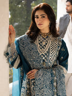 MAHNUR - 3PC Lawn Embroidered Suit - RR-4022