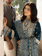 MAHNUR - 3PC Lawn Embroidered Suit - RR-4022