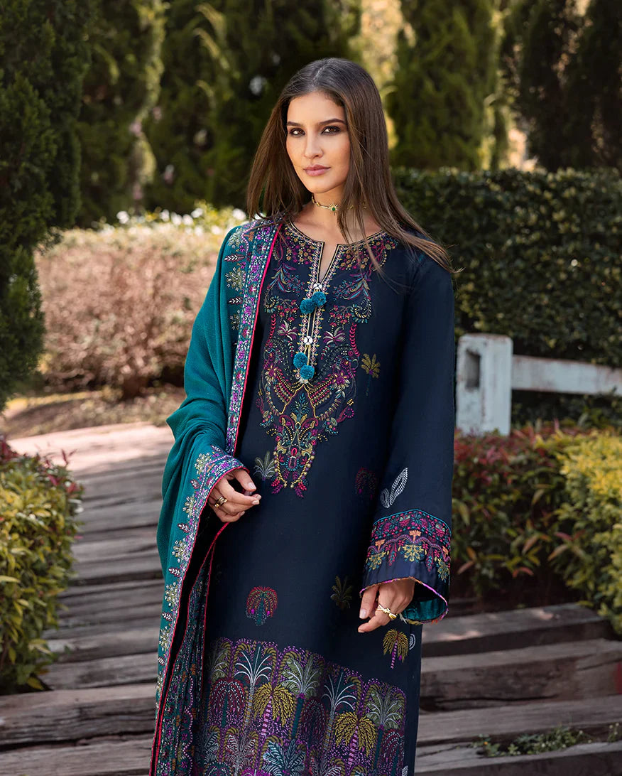 Mushq - 3PC Luxury Lawn Embroidered Suit - RR-4005