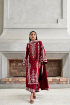 ZAIB - 3PC Luxury Lawn Embroidered Suit - RR-4047