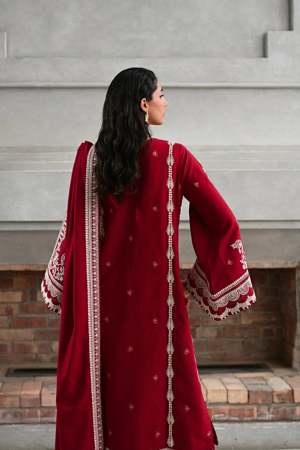 ZAIB - 3PC Luxury Lawn Embroidered Suit - RR-4047