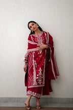 ZAIB - 3PC Luxury Lawn Embroidered Suit - RR-4047