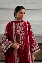 ZAIB - 3PC Luxury Lawn Embroidered Suit - RR-4047