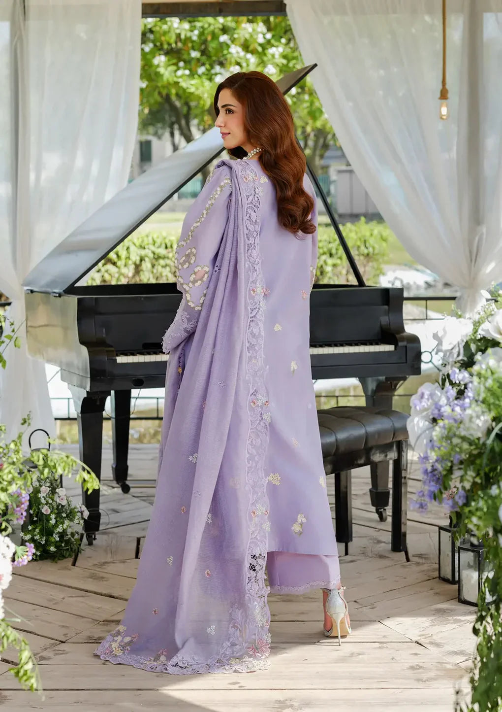 ELAF - 3PC Luxury Lawn Embroidered Suit - RR-4017