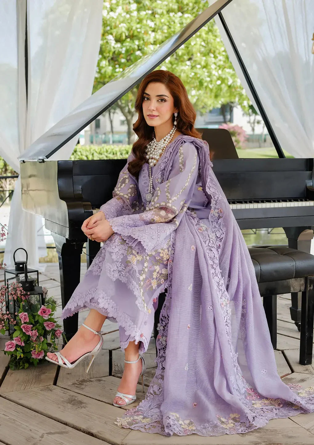 ELAF - 3PC Luxury Lawn Embroidered Suit - RR-4017