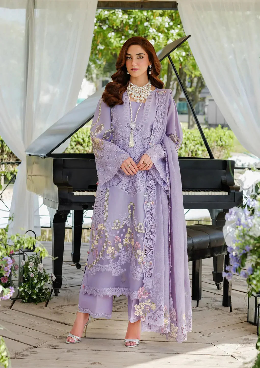 ELAF - 3PC Luxury Lawn Embroidered Suit - RR-4017