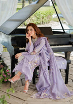 ELAF - 3PC Luxury Lawn Embroidered Suit - RR-4017