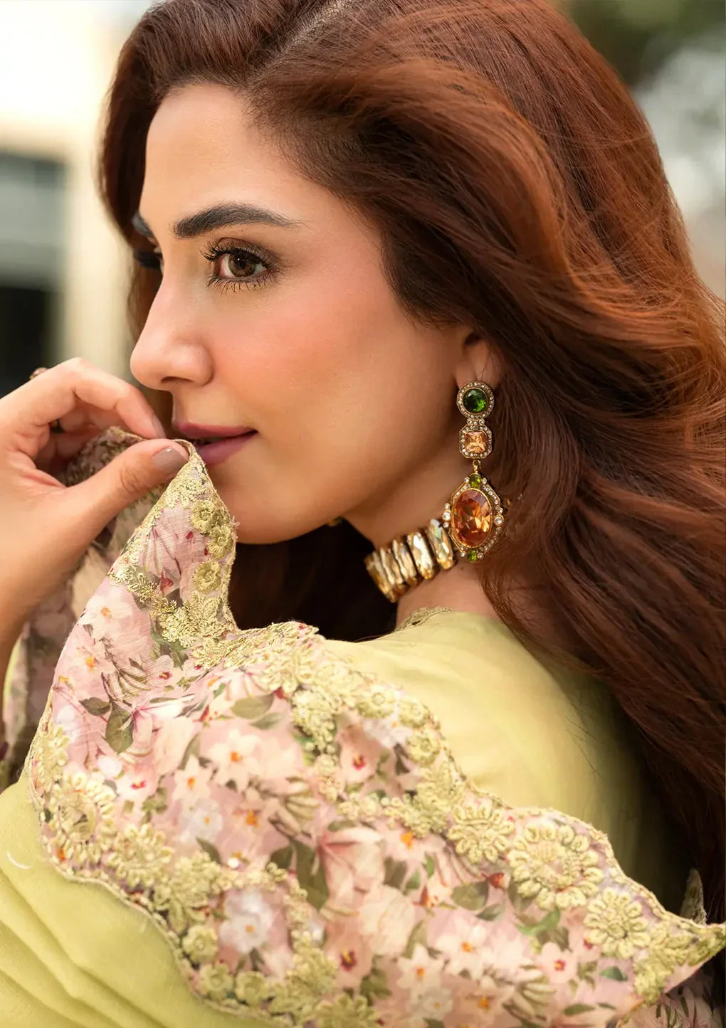ELAF  - 3PC Luxury Lawn Embroidered Suit - RR-4020
