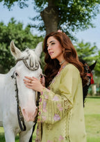 ELAF  - 3PC Luxury Lawn Embroidered Suit - RR-4020