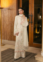 ELAF- 3PC Luxury Lawn Embroidered Suit - RR-4046