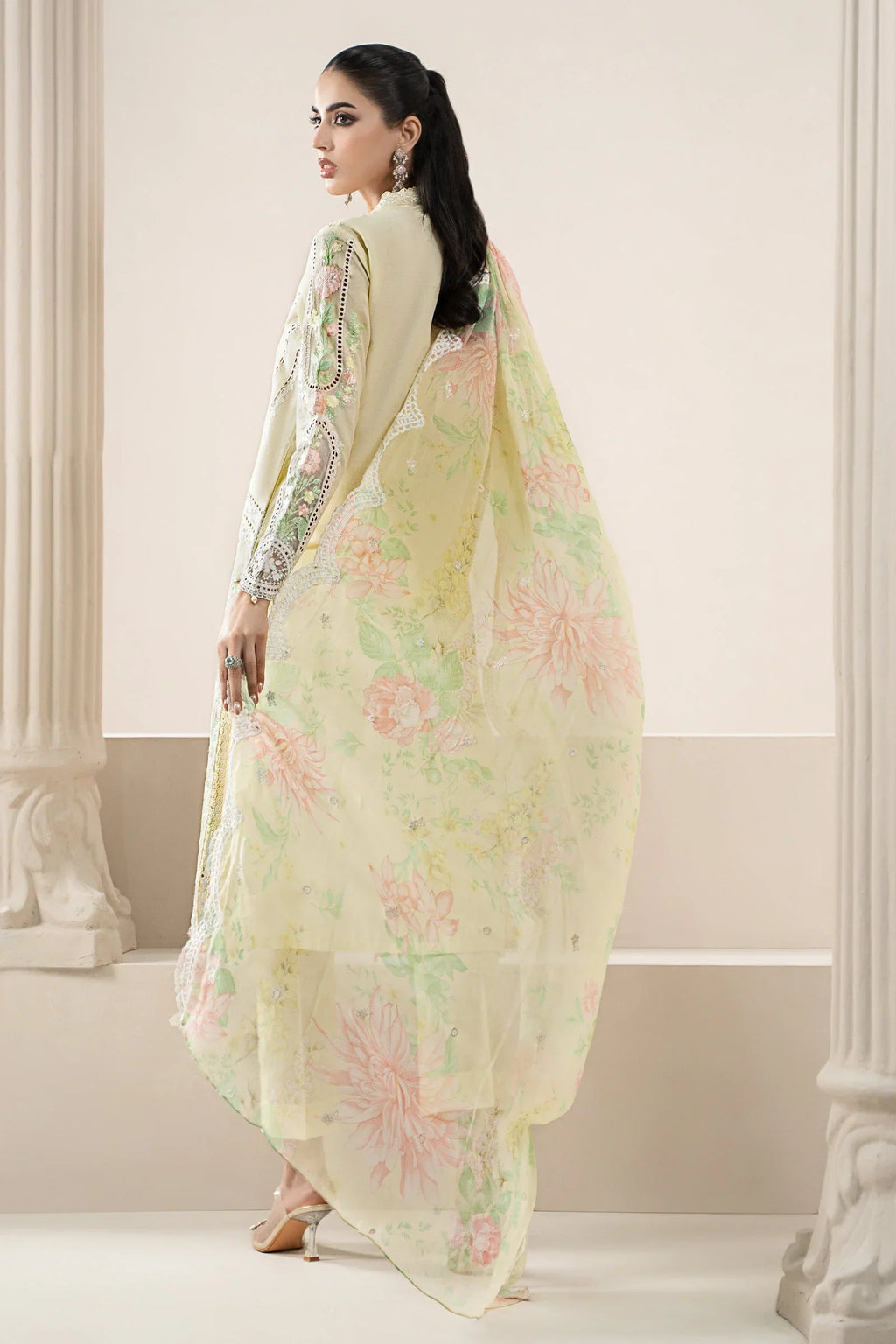 Maria.B - 3PC Luxury Lawn Embroidered Suit - RR-4021
