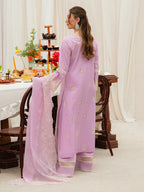 MAHNUR - 3PC Luxury Lawn Embroidered Suit - RR-4037
