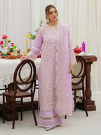 MAHNUR - 3PC Luxury Lawn Embroidered Suit - RR-4037