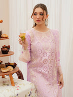 MAHNUR - 3PC Luxury Lawn Embroidered Suit - RR-4037
