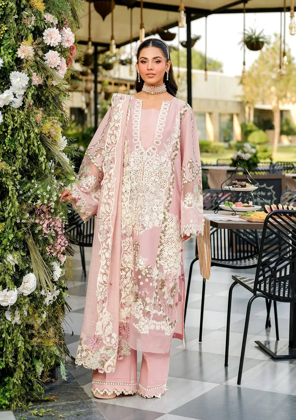 ELAF - 3PC Luxury Lawn Embroidered Suit - RR-4038