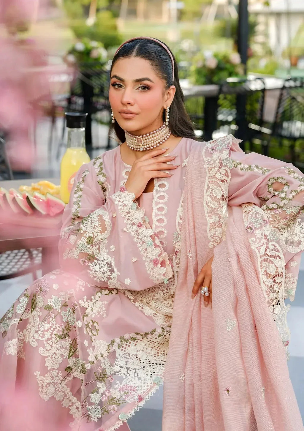 ELAF - 3PC Luxury Lawn Embroidered Suit - RR-4038