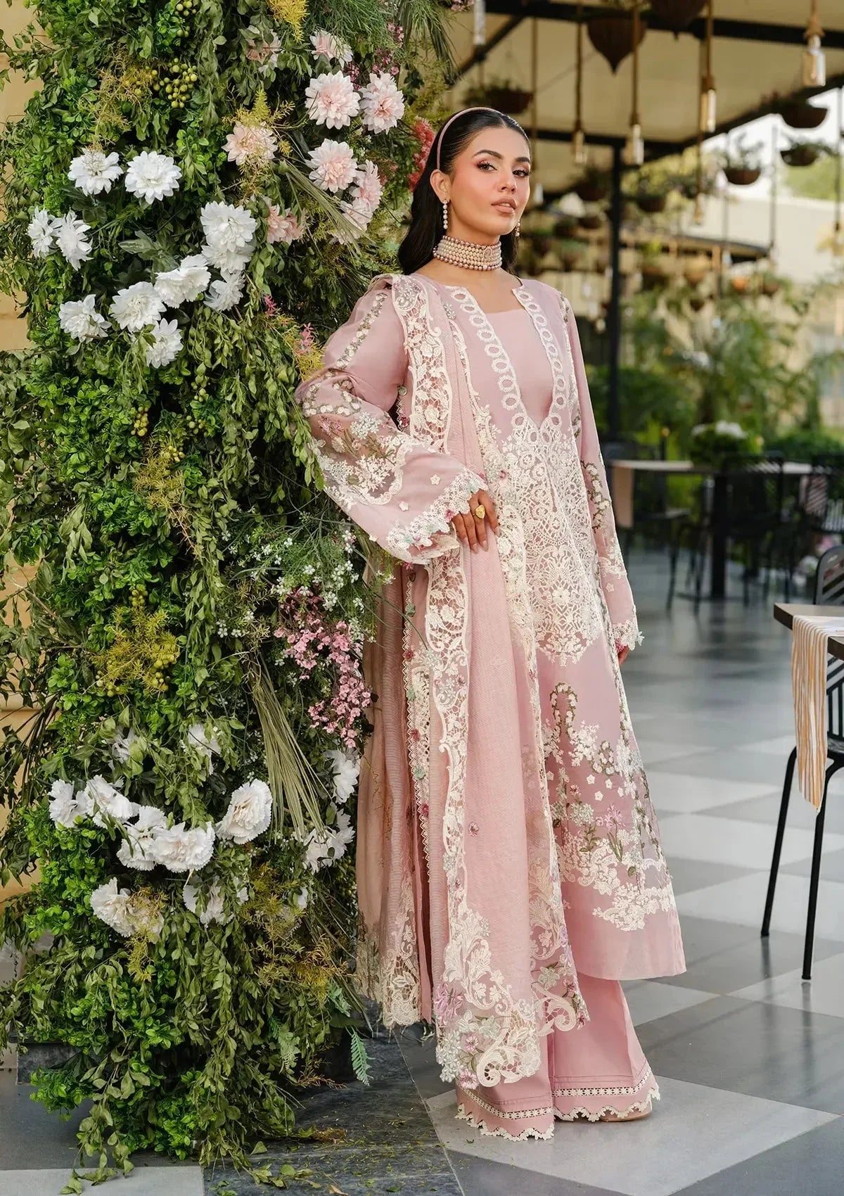 ELAF - 3PC Luxury Lawn Embroidered Suit - RR-4038