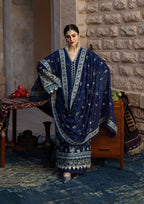 KAHF - 3PC Luxury Lawn Embroidered Suit - RR-4001