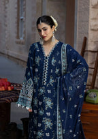 KAHF - 3PC Luxury Lawn Embroidered Suit - RR-4001