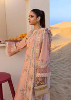 CRIMSON  - 3PC Luxury Lawn Embroidered Suit - RR-4004