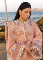 CRIMSON  - 3PC Luxury Lawn Embroidered Suit - RR-4004