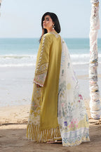 Qalamkar - 3PC Luxury Lawn Embroidered Suit - RR-4006