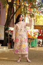 Aneelas - 3PC Luxury Lawn Embroidered Suit - RR-4044
