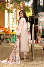 Aneelas - 3PC Luxury Lawn Embroidered Suit - RR-4044