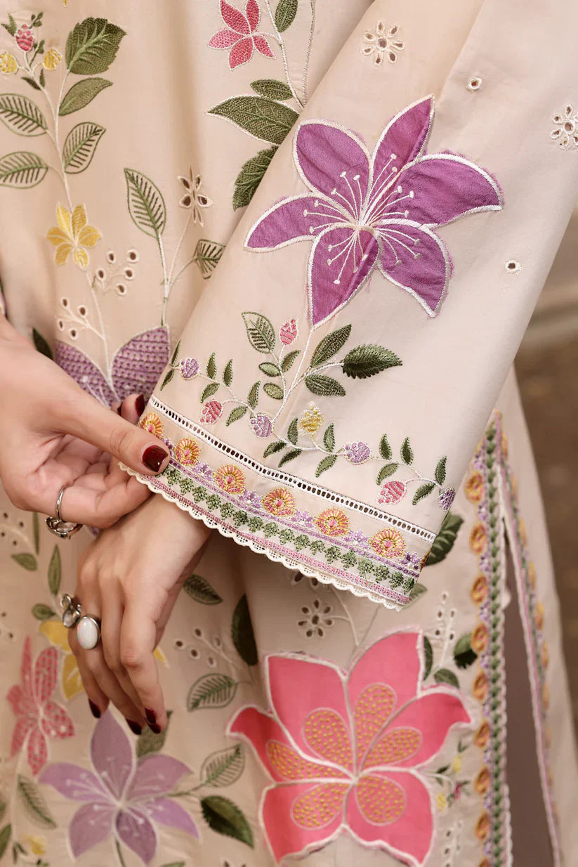 Aneelas - 3PC Luxury Lawn Embroidered Suit - RR-4044