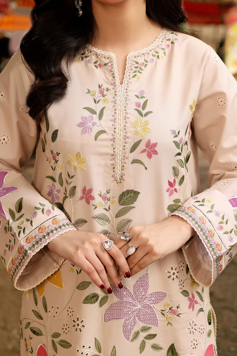 Aneelas - 3PC Luxury Lawn Embroidered Suit - RR-4044