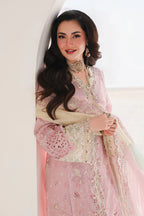 Qalamkar - 3PC Luxury Lawn Embroidered Suit - RR-4007