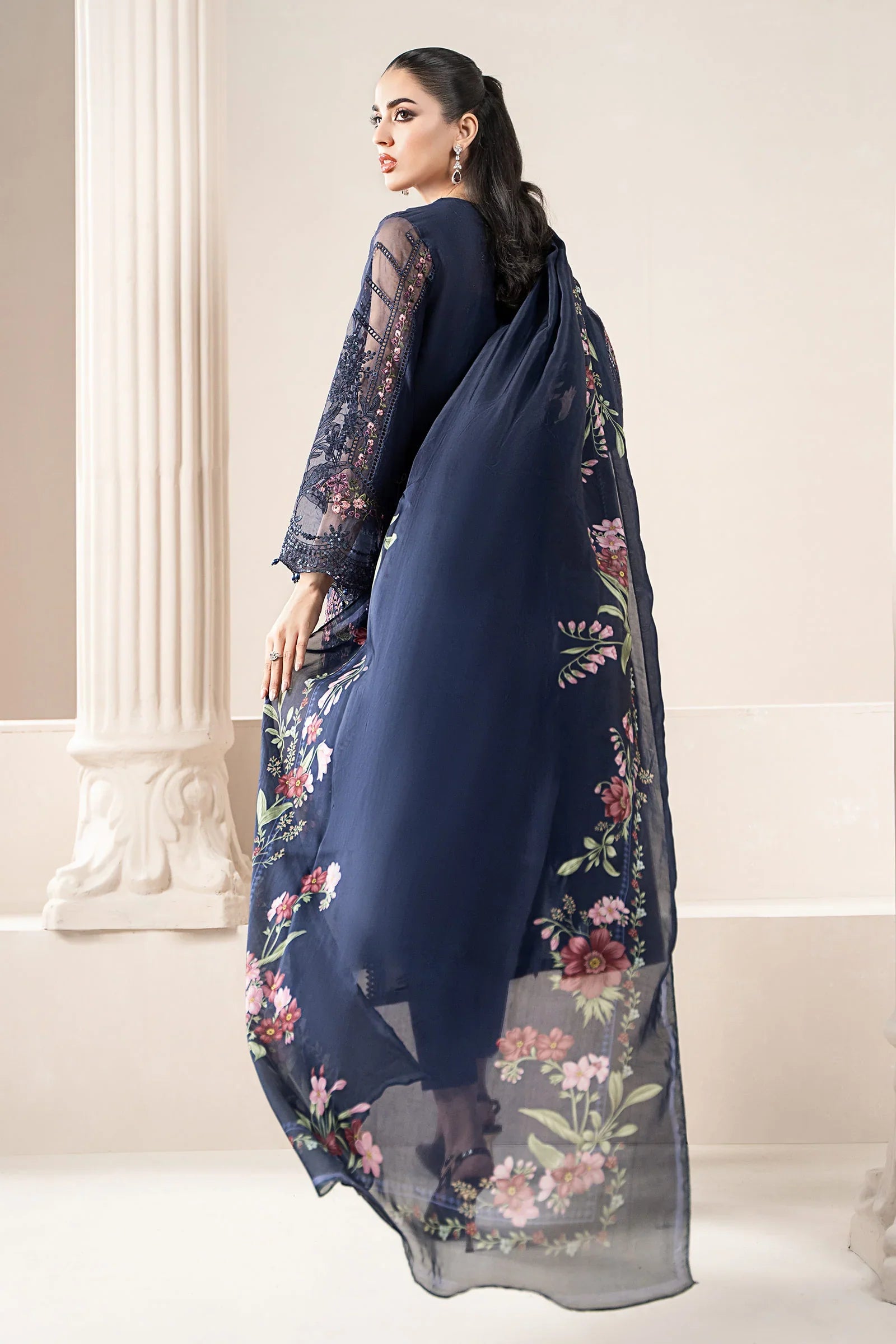 Maria.B - 3PC Luxury Lawn Embroidered Suit - RR-4008