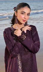 Asim Jofa - 3PC Luxury Lawn Embroidered Suit - RR-4010