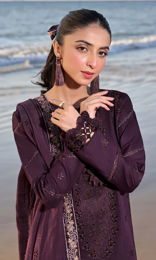 Asim Jofa - 3PC Luxury Lawn Embroidered Suit - RR-4010