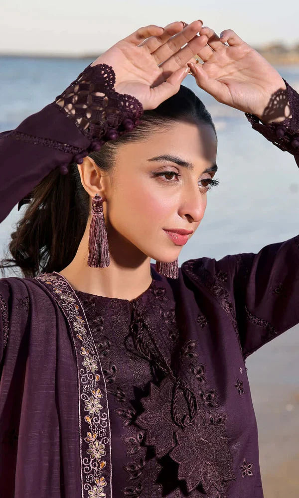 Asim Jofa - 3PC Luxury Lawn Embroidered Suit - RR-4010