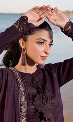Asim Jofa - 3PC Luxury Lawn Embroidered Suit - RR-4010
