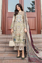 MARIA.B - 3PC Luxury Lawn Embroidered Suit - RR-4013