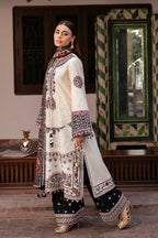 Jazmin - 3PC Luxury Lawn Embroidered Suit - RR-4015