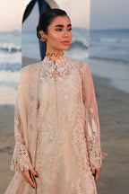 Qalamkar - 3PC Luxury Lawn Embroidered Suit - RR-4016