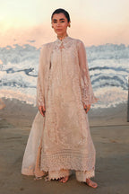 Qalamkar - 3PC Luxury Lawn Embroidered Suit - RR-4016